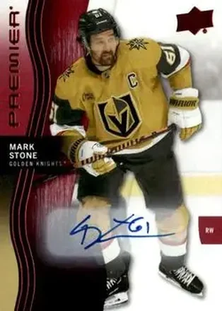 2023-24 Upper Deck Premier - Auto #12 - Mark Stone - Vegas Golden Knights