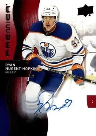 2023-24 Upper Deck Premier - Auto #23 - Ryan Nugent-Hopkins - Edmonton Oilers