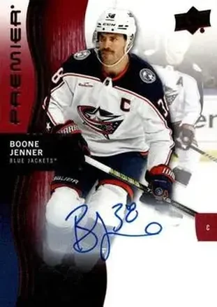 2023-24 Upper Deck Premier - Auto #31 - Boone Jenner - Columbus Blue Jackets