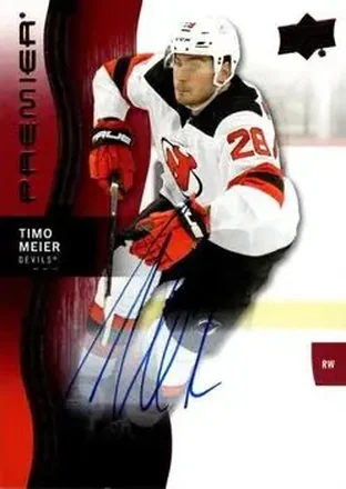 2023-24 Upper Deck Premier - Auto #33 - Timo Meier - New Jersey Devils
