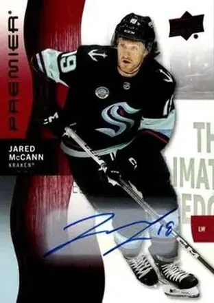 2023-24 Upper Deck Premier - Auto #38 - Jared McCann - Seattle Kraken
