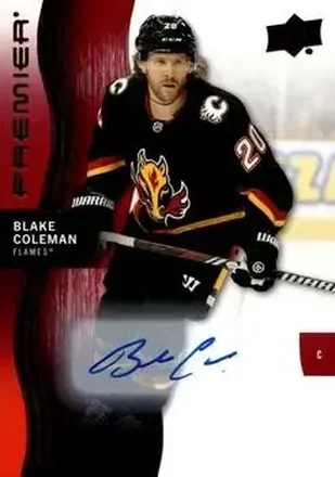 2023-24 Upper Deck Premier - Auto #53 - Blake Coleman - Calgary Flames