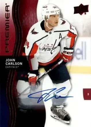 2023-24 Upper Deck Premier - Auto #71 - John Carlson - Washington Capitals