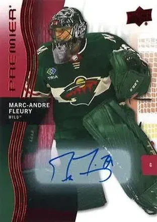 2023-24 Upper Deck Premier - Auto #83 - Marc-Andre Fleury - Minnesota Wild