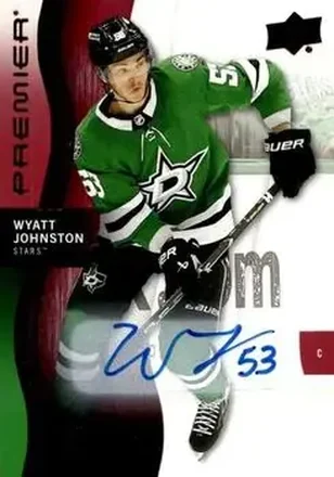 2023-24 Upper Deck Premier - Auto #90 - Wyatt Johnston - Dallas Stars