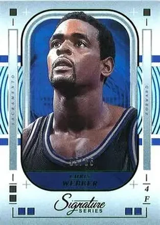 2025-26 Panini Signature Series - Green #95 - Chris Webber - Sacramento Kings