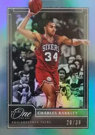 2020-21 Panini One and One - Blue #154 - Charles Barkley - Philadelphia 76ers