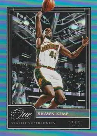 2020-21 Panini One and One - Blue #178 - Shawn Kemp - Seattle SuperSonics