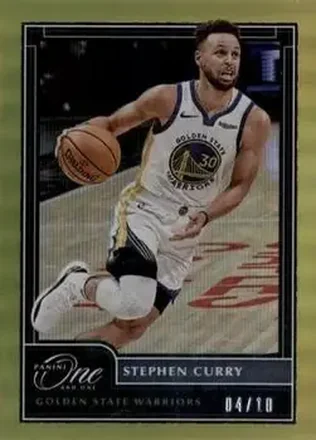 2020-21 Panini One and One - Gold #34 - Stephen Curry - Golden State Warriors