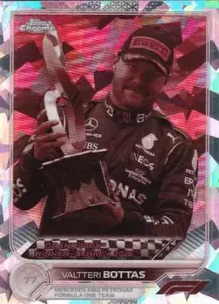2022 Topps Chrome Sapphire Edition Formula 1 - Sepia #166 - Valtteri Bottas - Mercedes-AMG Petronas Formula One Team