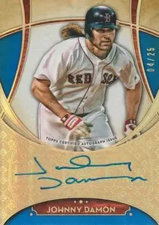 2017 Topps Five Star - Base Autograph Blue #FSA-JDA - Johnny Damon - Boston Red Sox