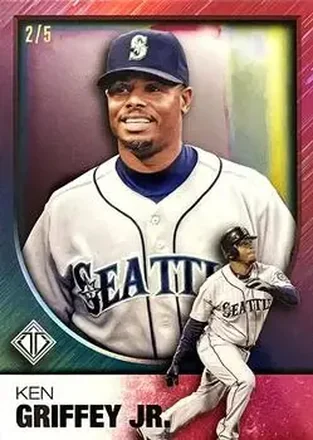 2023 Topps Transcendent Collection - Red Refractor #17b - Ken Griffey Jr. - Seattle Mariners