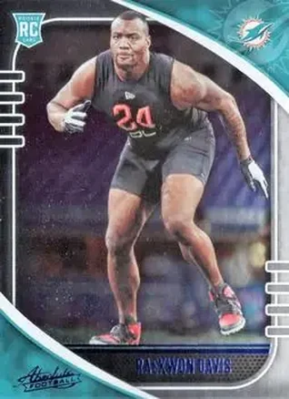 2020 Panini Absolute - Blue #188 - Raekwon Davis - Miami Dolphins
