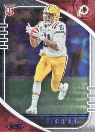 2020 Panini Absolute - Blue #191 - Thaddeus Moss - Washington Redskins