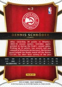 Back of Dennis Schroder