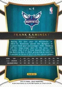 Back of Frank Kaminsky
