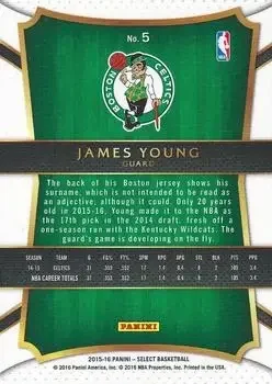 Back of James Young