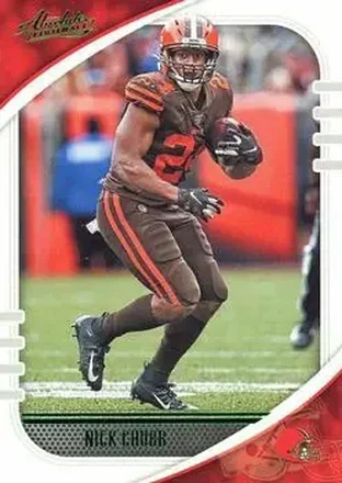 2020 Panini Absolute - Green #30 - Nick Chubb - Cleveland Browns