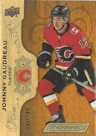 2018-19 Upper Deck Engrained #8 - Johnny Gaudreau - Calgary Flames