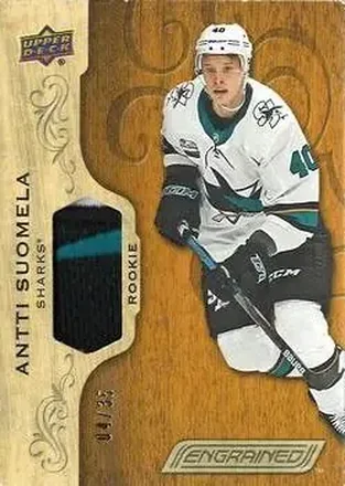 2018-19 Upper Deck Engrained - Premium Memorabilia #87 - Antti Suomela - San Jose Sharks