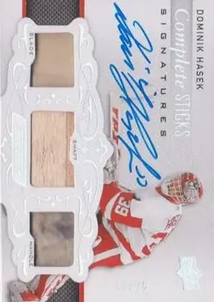 2018-19 Upper Deck Engrained - Complete Sticks Signatures #CSS-DH - Dominik Hasek - Detroit Red Wings