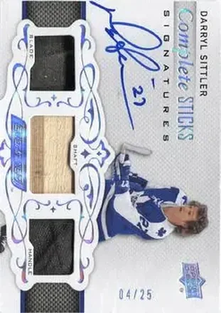 2018-19 Upper Deck Engrained - Complete Sticks Signatures #CSS-DS - Darryl Sittler - Toronto Maple Leafs