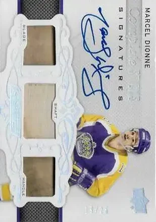 2018-19 Upper Deck Engrained - Complete Sticks Signatures #CSS-MD - Marcel Dionne - Los Angeles Kings