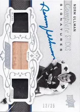 2018-19 Upper Deck Engrained - Complete Sticks Signatures #CSS-NU - Norm Ullman - Toronto Maple Leafs