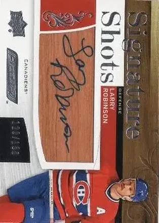 2018-19 Upper Deck Engrained - Signature Shots #SS-LR - Larry Robinson - Montreal Canadiens