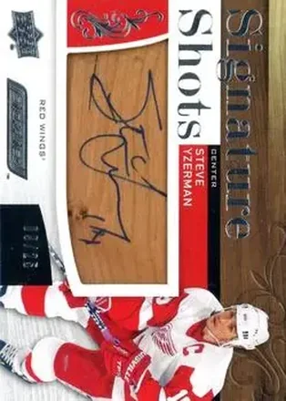 2018-19 Upper Deck Engrained - Signature Shots #SS-SY - Steve Yzerman - Detroit Red Wings