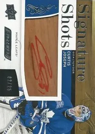 2018-19 Upper Deck Engrained - Signature Shots Red Ink #SS-CJ - Curtis Joseph - Toronto Maple Leafs
