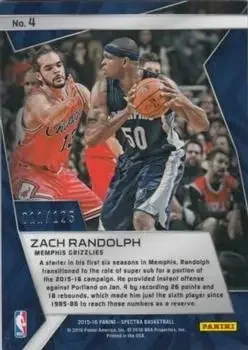Back of Zach Randolph