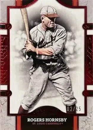 2024 Topps Tier One - Red Foil #2 - Rogers Hornsby - St. Louis Cardinals