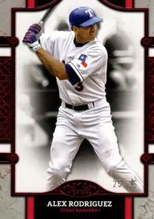 2024 Topps Tier One - Red Foil #14 - Alex Rodriguez - Texas Rangers
