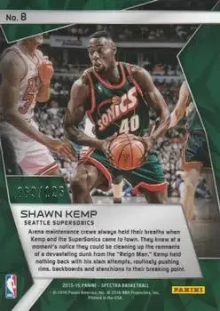 Back of Shawn Kemp