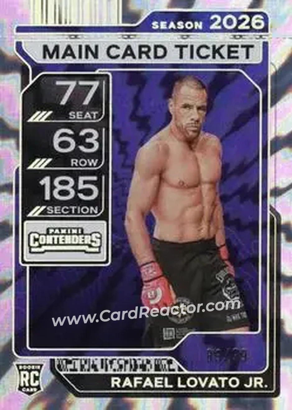 2026 Panini Contenders PFL - Main Card Ticket #57 - Rafael Lovato Jr. - Front