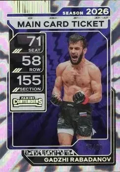 2026 Panini Contenders PFL feature card