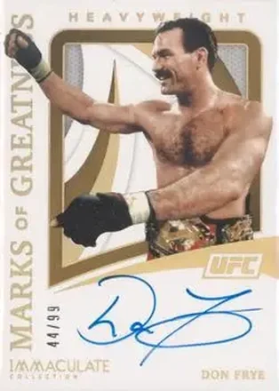 2021 Panini Immaculate Collection UFC - Marks of Greatness #MG-DFY - Don Frye