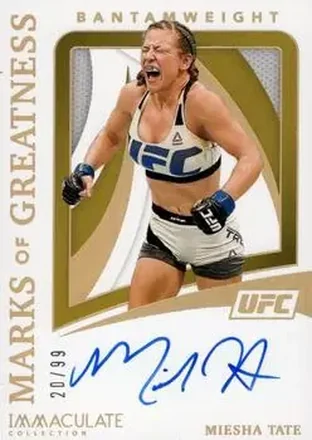 2021 Panini Immaculate Collection UFC - Marks of Greatness #MG-MST - Miesha Tate