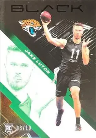 2020 Panini Black - Emerald #178 - Jake Luton - Jacksonville Jaguars