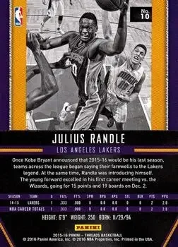 Back of Julius Randle