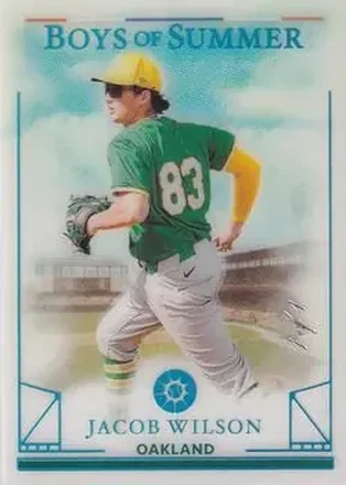 2024 Panini Boys of Summer - Platinum #1 - Jacob Wilson - Oakland Athletics