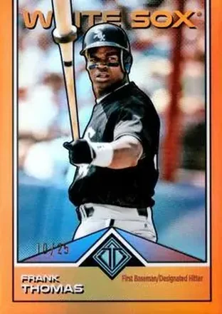 2024 Topps Transcendent Collection - Image Variation Orange Refractor #47 - Frank Thomas - Chicago White Sox