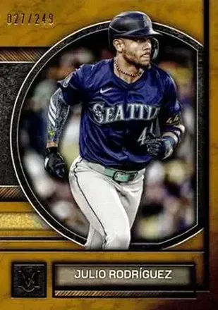 2025 Topps Museum Collection - Gold #8 - Julio Rodríguez - Seattle Mariners