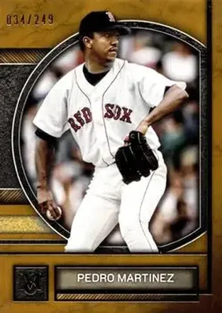 2025 Topps Museum Collection - Gold #11 - Pedro Martinez - Boston Red Sox
