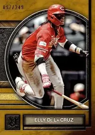 2025 Topps Museum Collection - Gold #38 - Elly De La Cruz - Cincinnati Reds