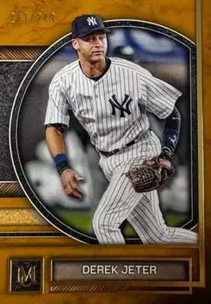 2025 Topps Museum Collection - Gold #42 - Derek Jeter - New York Yankees