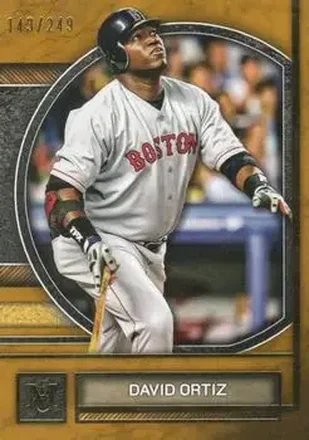 2025 Topps Museum Collection - Gold #44 - David Ortiz - Boston Red Sox