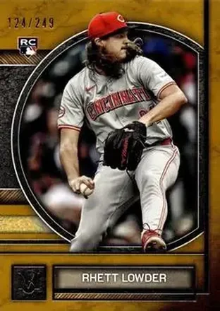 2025 Topps Museum Collection - Gold #49 - Rhett Lowder - Cincinnati Reds