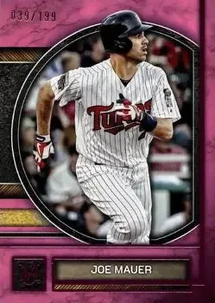 2025 Topps Museum Collection - Pink Sapphire #73 - Joe Mauer - Minnesota Twins